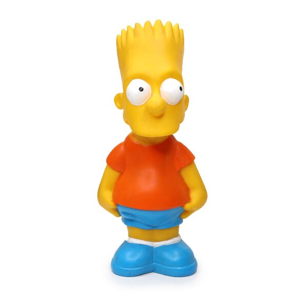Vintage 1990 Bart Simpson Coin Bank Matt Groening Marked The Simpsons Yellow Red - Picture 1 of 9